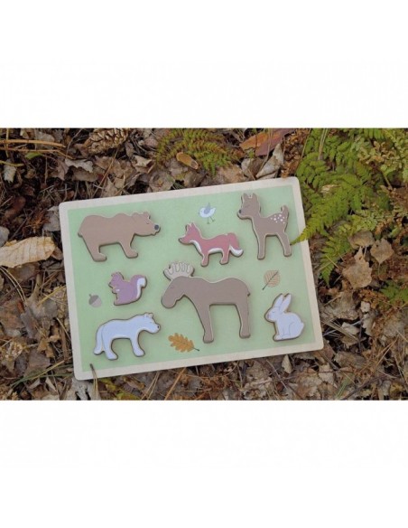 Drvene puzzle - šumske životinje Jabadabado®