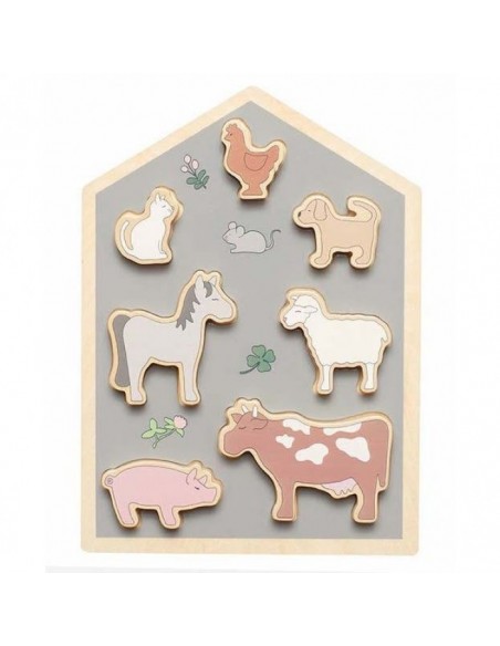 Puzzle 4D - domaće životinje Jabadabado®