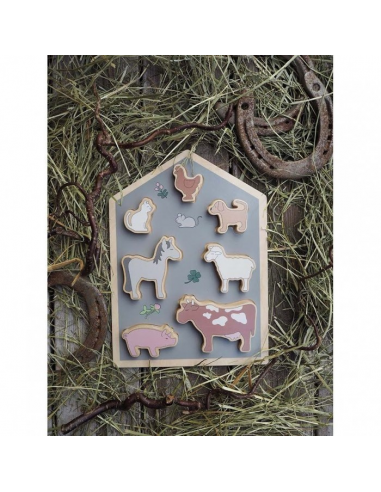 Puzzle 4D - domaće životinje Jabadabado®