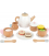 Small foot wooden tea set