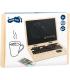 Small foot wooden laptop with magnetic board