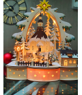 Small foot wooden Christmas lamp