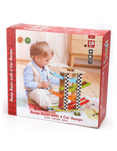 Ramp Racer with 4  Car Ramps