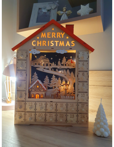 Adventski kalendar drveni