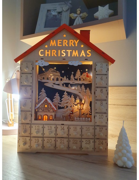 Adventski kalendar drveni