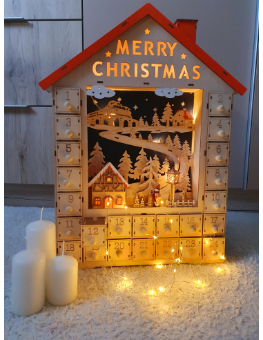 Adventski kalendar drveni