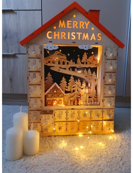Adventski kalendar drveni