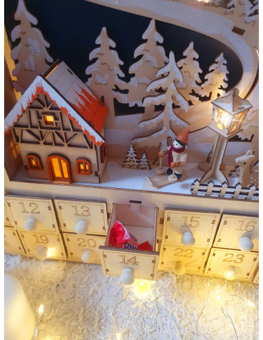 Adventski kalendar drveni