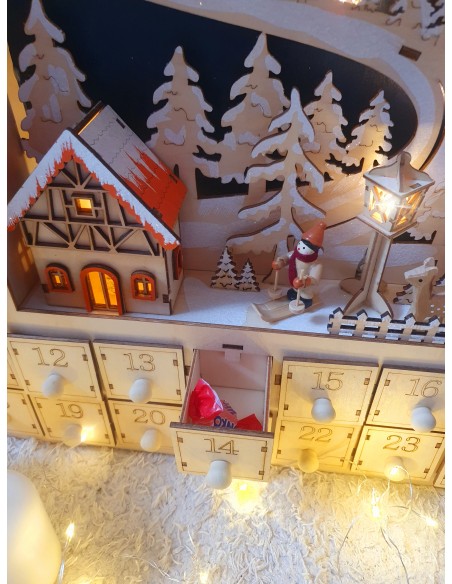 Adventski kalendar drveni