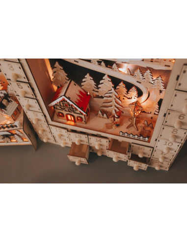 Adventski kalendar drveni