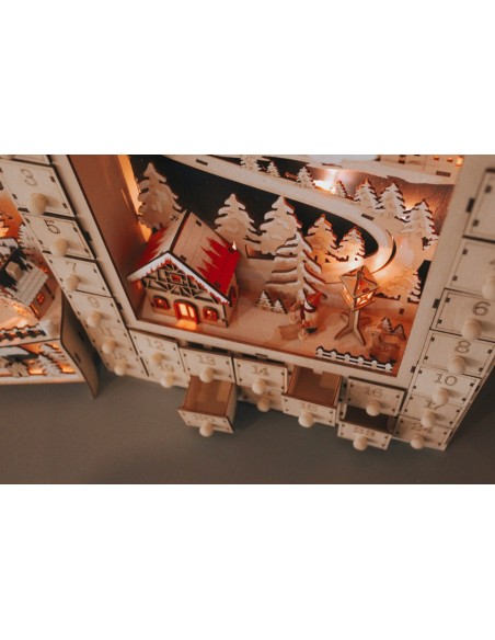 Adventski kalendar drveni
