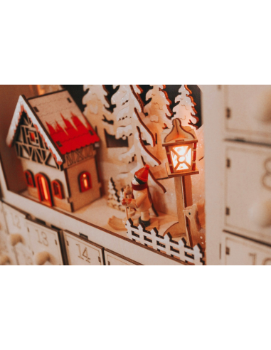Adventski kalendar drveni