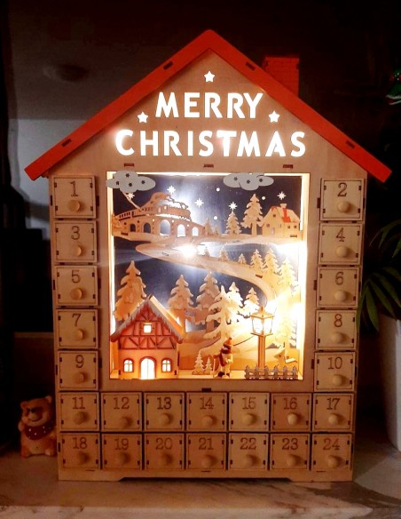 Adventski kalendar drveni