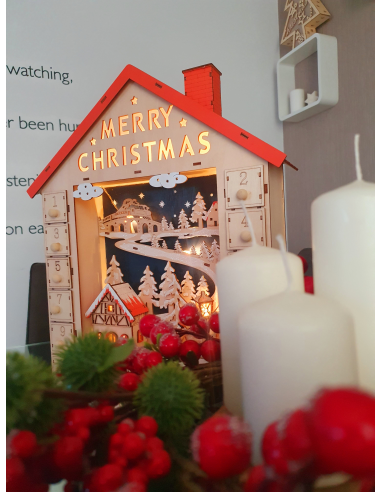Adventski kalendar drveni