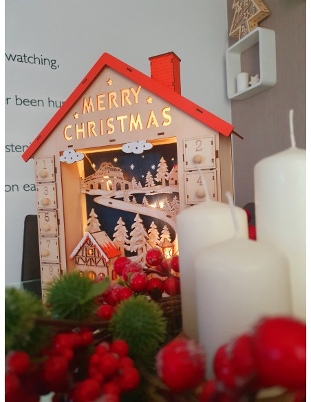 Adventski kalendar drveni