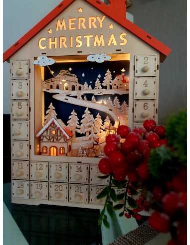 Adventski kalendar drveni