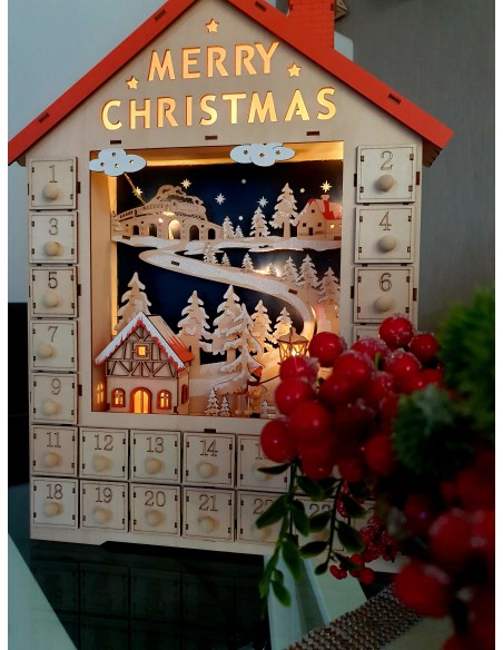 Adventski kalendar drveni