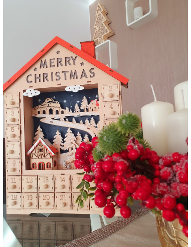 Adventski kalendar drveni