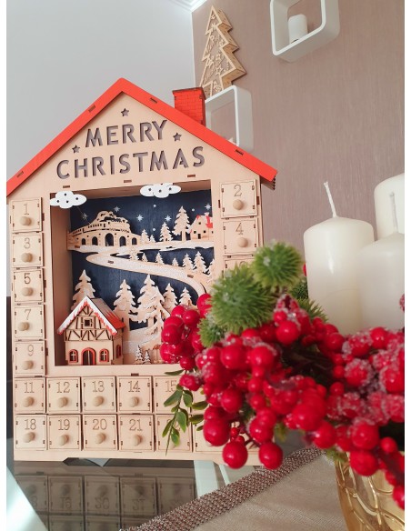 Adventski kalendar drveni