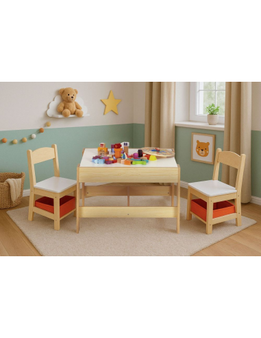 Dječji stol i stolice Natur