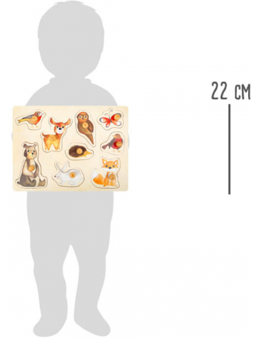 Drvene puzzle šumske životinje