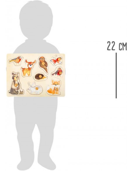 Drvene puzzle šumske životinje