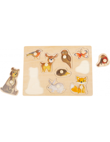 Drvene puzzle šumske životinje