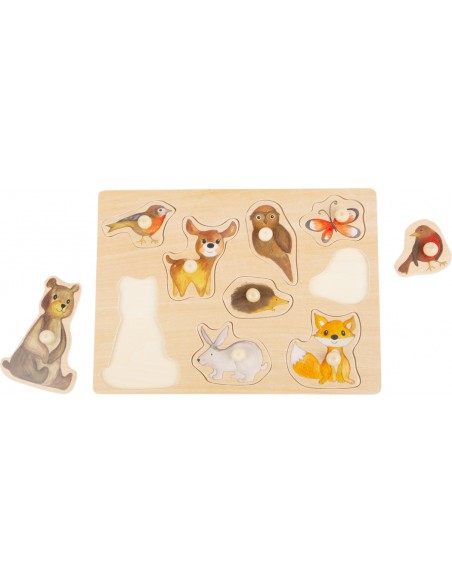 Drvene puzzle šumske životinje