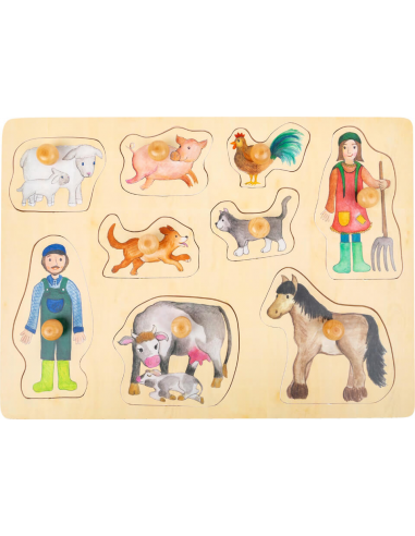 Drvene puzzle farma