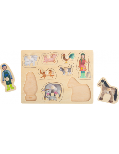 Drvene puzzle farma