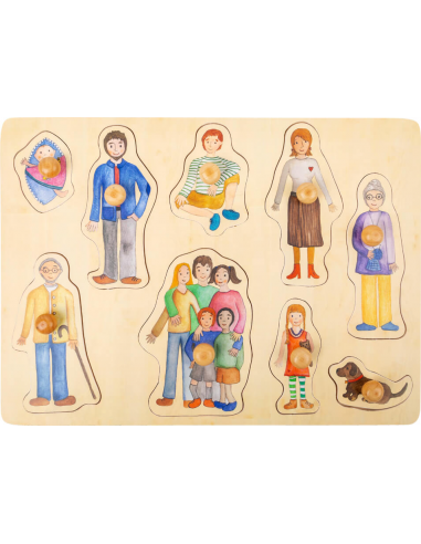Drvene puzzle obitelj