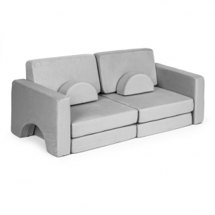 Dječja sofa za slaganje siva 2