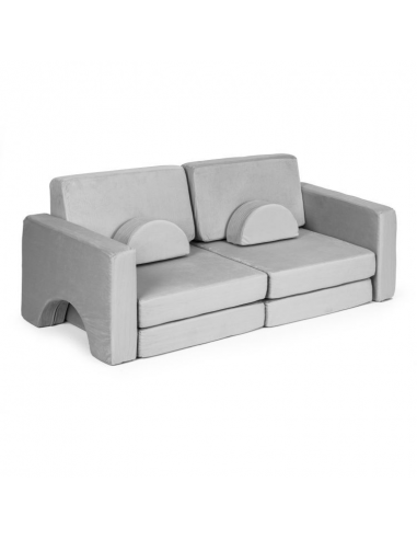 Dječja sofa za slaganje siva