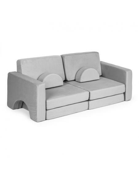Dječja sofa za slaganje siva