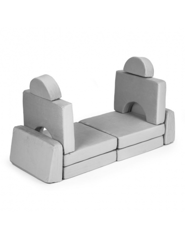 Dječja sofa za slaganje siva