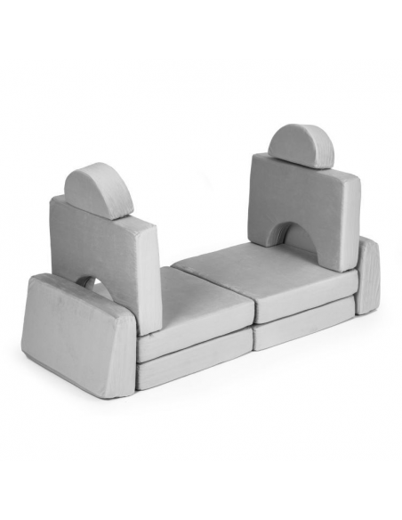 Dječja sofa za slaganje siva
