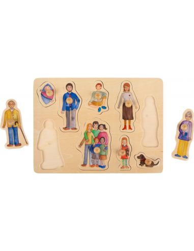 Drvene puzzle obitelj