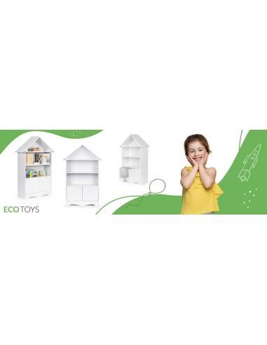 Polica za knjige Ecotoys® - kuća