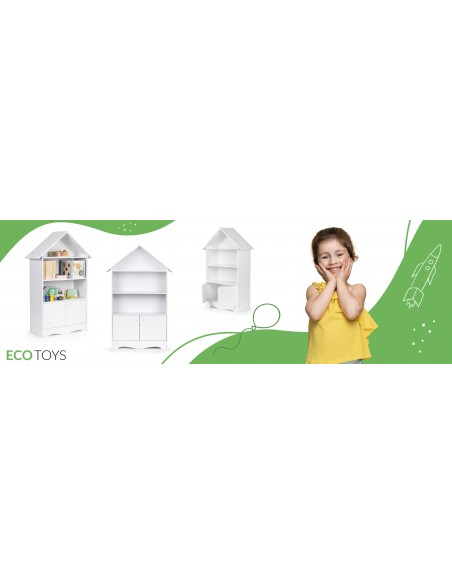 Polica za knjige Ecotoys® - kuća