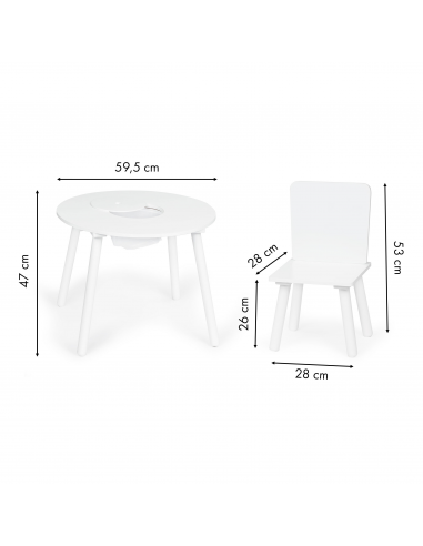 Stol + 2 stolice set Ecotoys®