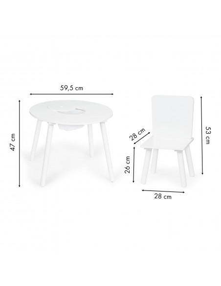 Stol + 2 stolice set Ecotoys®