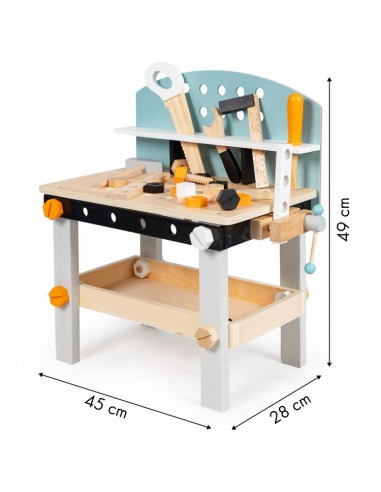 Drvena radionica plava Ecotoys®