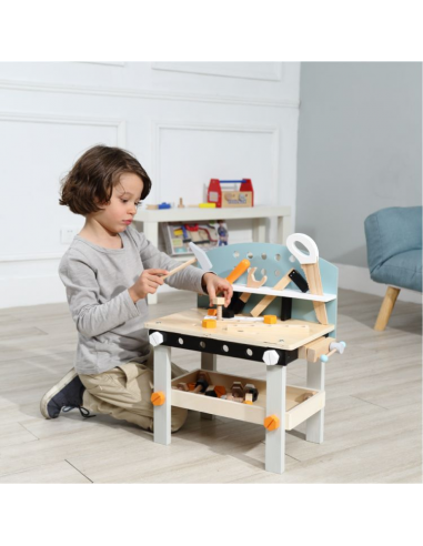 Drvena radionica plava Ecotoys®