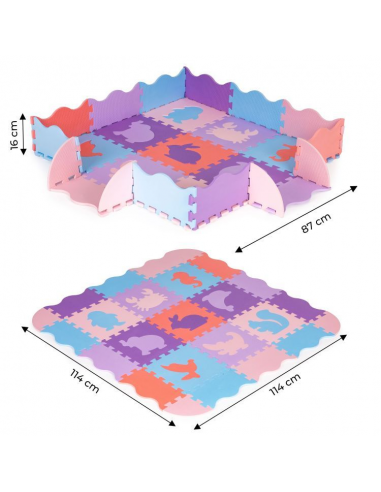 Podloga za igru ŽIVOTINJE Ecotoys®