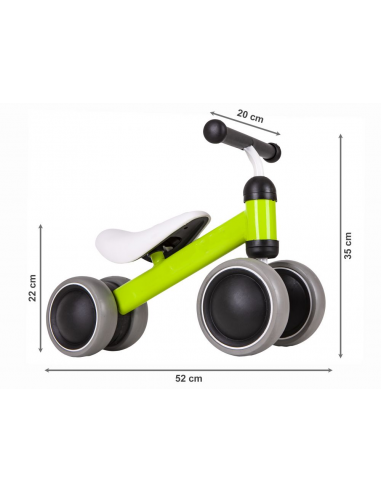 Dječji bicikl-guralica Ecotoys® - green